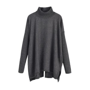 Női Cuyana Alpaca Open-Back Turtleneck Pulóverek Szürke | NIM5758OD