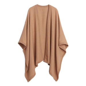 Női Cuyana Baby Alpaca Square Edge Cape Pulóverek Barna | NMU3685FK