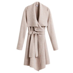 Női Cuyana Gyapjú Cashmere Rövid Wrap Kabátok Bézs | CPU9835DF