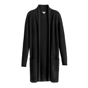 Női Cuyana Single-Origin Cashmere Long Kardigán Fekete | TWE9432YL