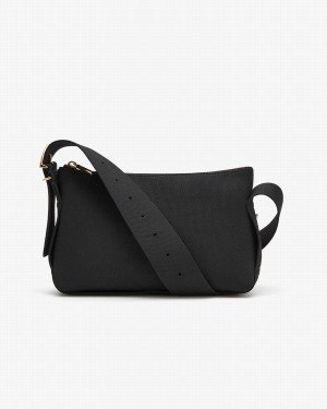 Női Cuyana Small Sling Crossbody Táska Fekete | VTP8593MM