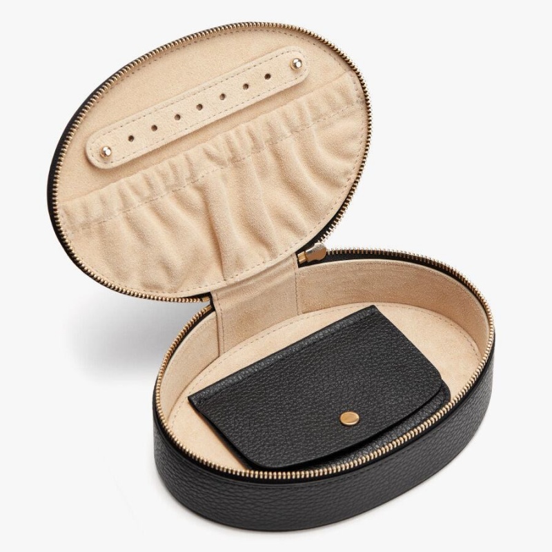 Női Cuyana Jewelry Case Sminkes Táska Fekete | PTE2915FW