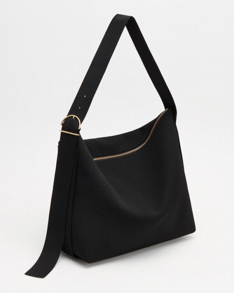 Női Cuyana Oversized Sling Crossbody Táska Fekete | NDO6258YI