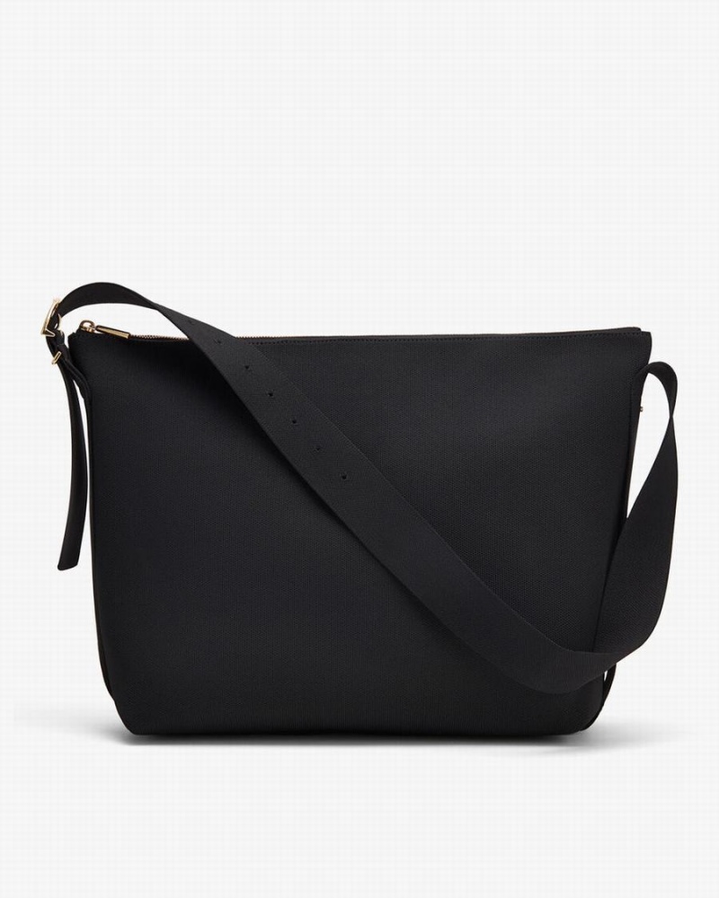 Női Cuyana Oversized Sling Crossbody Táska Fekete | NDO6258YI