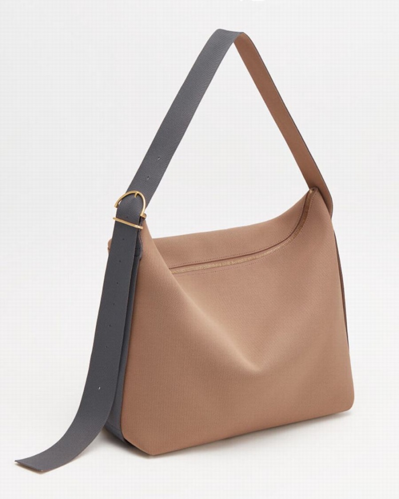 Női Cuyana Oversized Sling Crossbody Táska Khaki | MCP1594NN