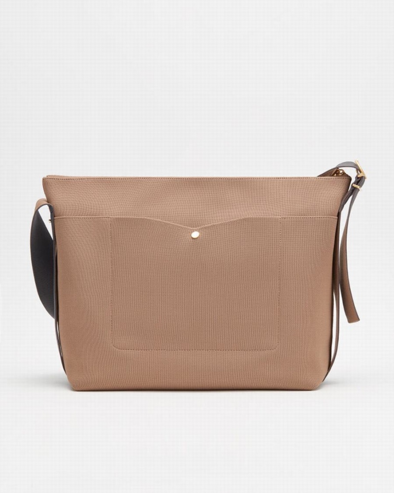 Női Cuyana Oversized Sling Crossbody Táska Khaki | MCP1594NN