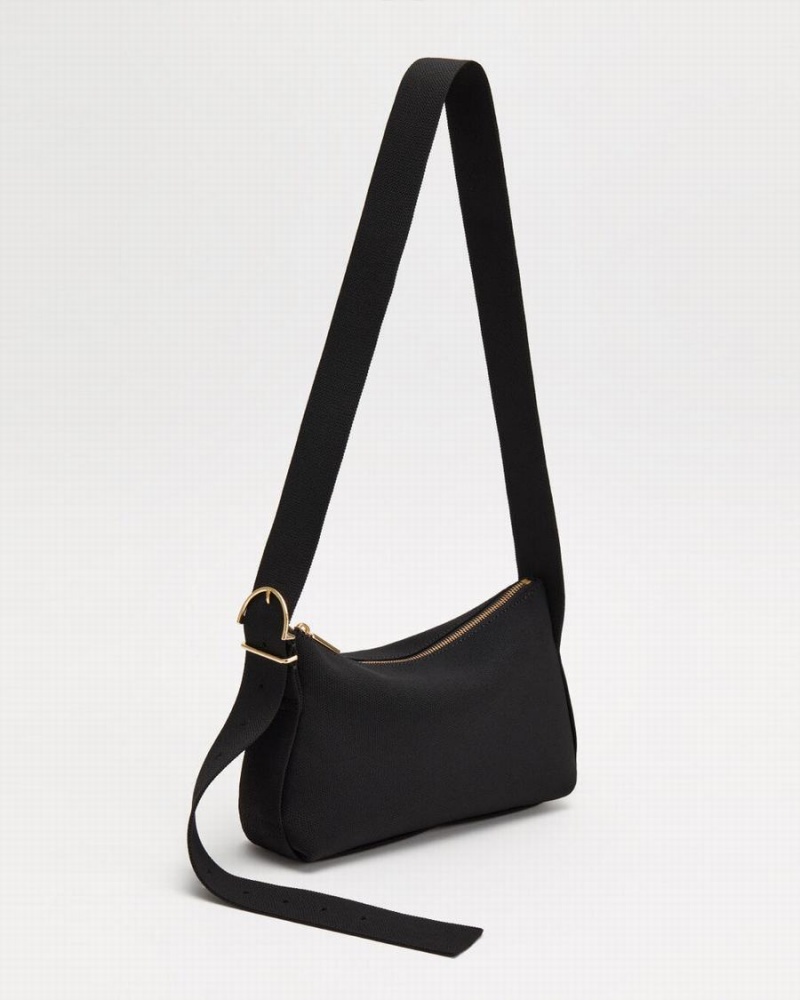 Női Cuyana Small Sling Crossbody Táska Fekete | VTP8593MM