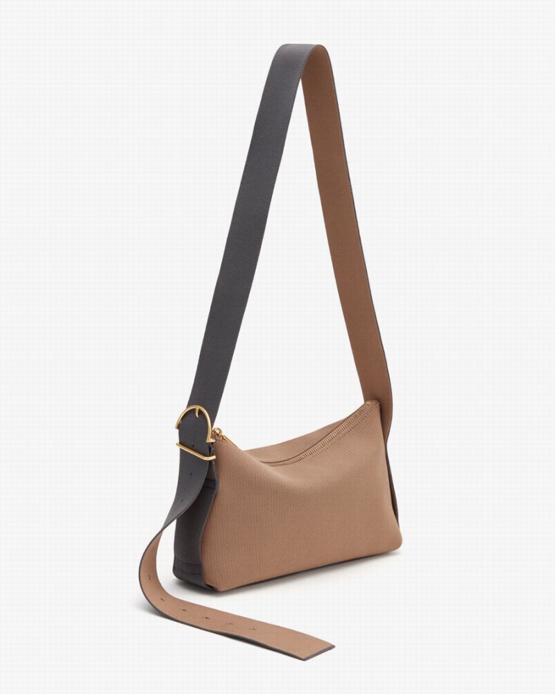 Női Cuyana Small Sling Crossbody Táska Khaki | LUE9539BL