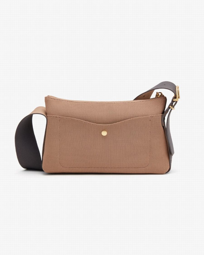 Női Cuyana Small Sling Crossbody Táska Khaki | LUE9539BL