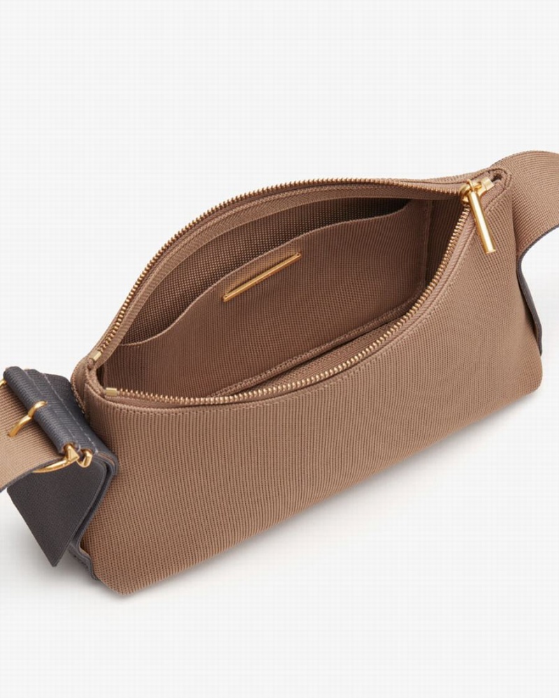 Női Cuyana Small Sling Crossbody Táska Khaki | LUE9539BL