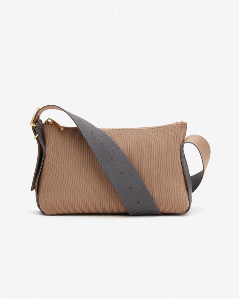 Női Cuyana Small Sling Crossbody Táska Khaki | LUE9539BL