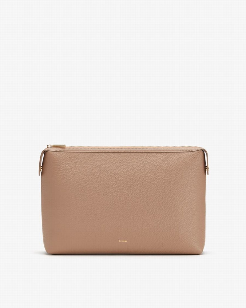 Női Cuyana System Insert Pouches Khaki | TGZ5897QI