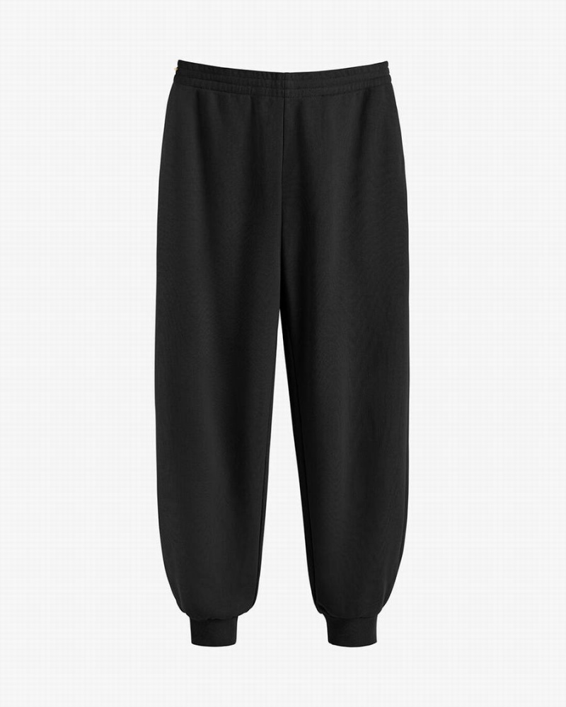 Női Cuyana Terry Sculpted Jogger Nadrág Fekete | JWD7321KK