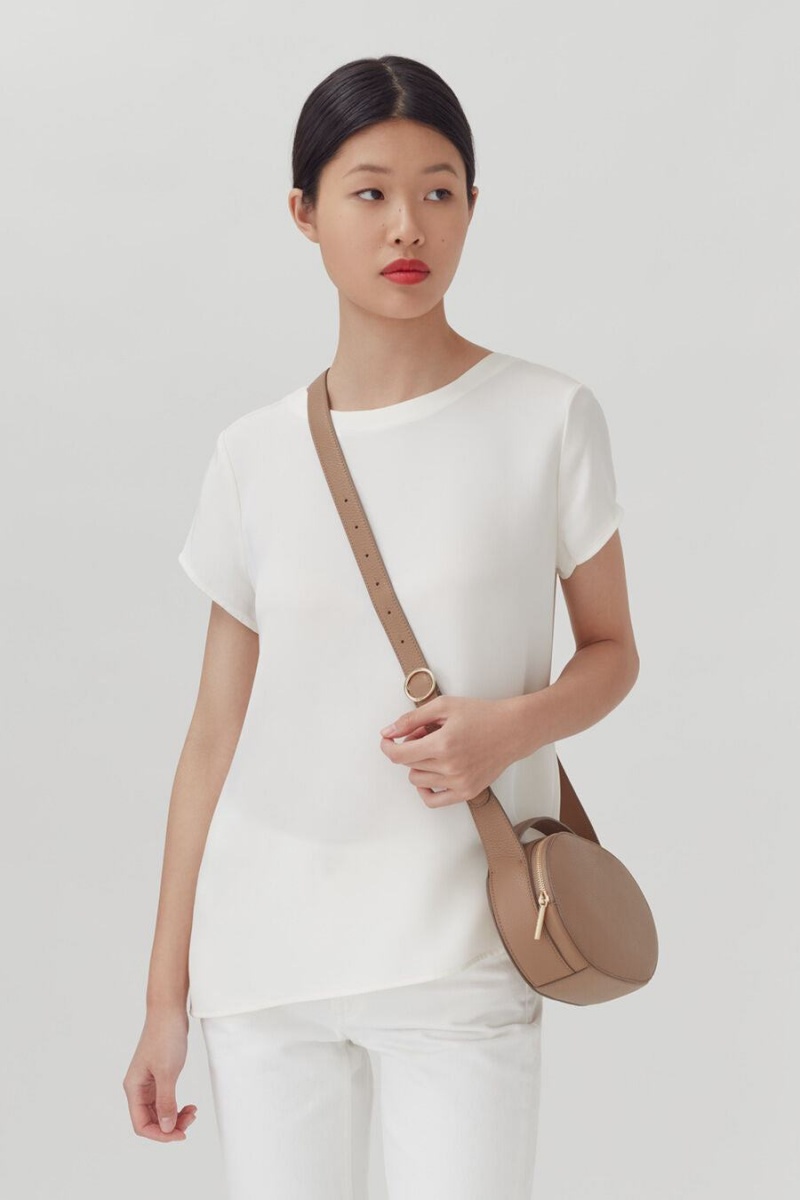 Női Cuyana Top Handle Crossbody Táska Khaki | ADO8773SB